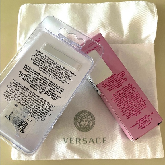 Versace Set NIB Dust Bag & 2 Miniature Scents - Picture 4 of 6